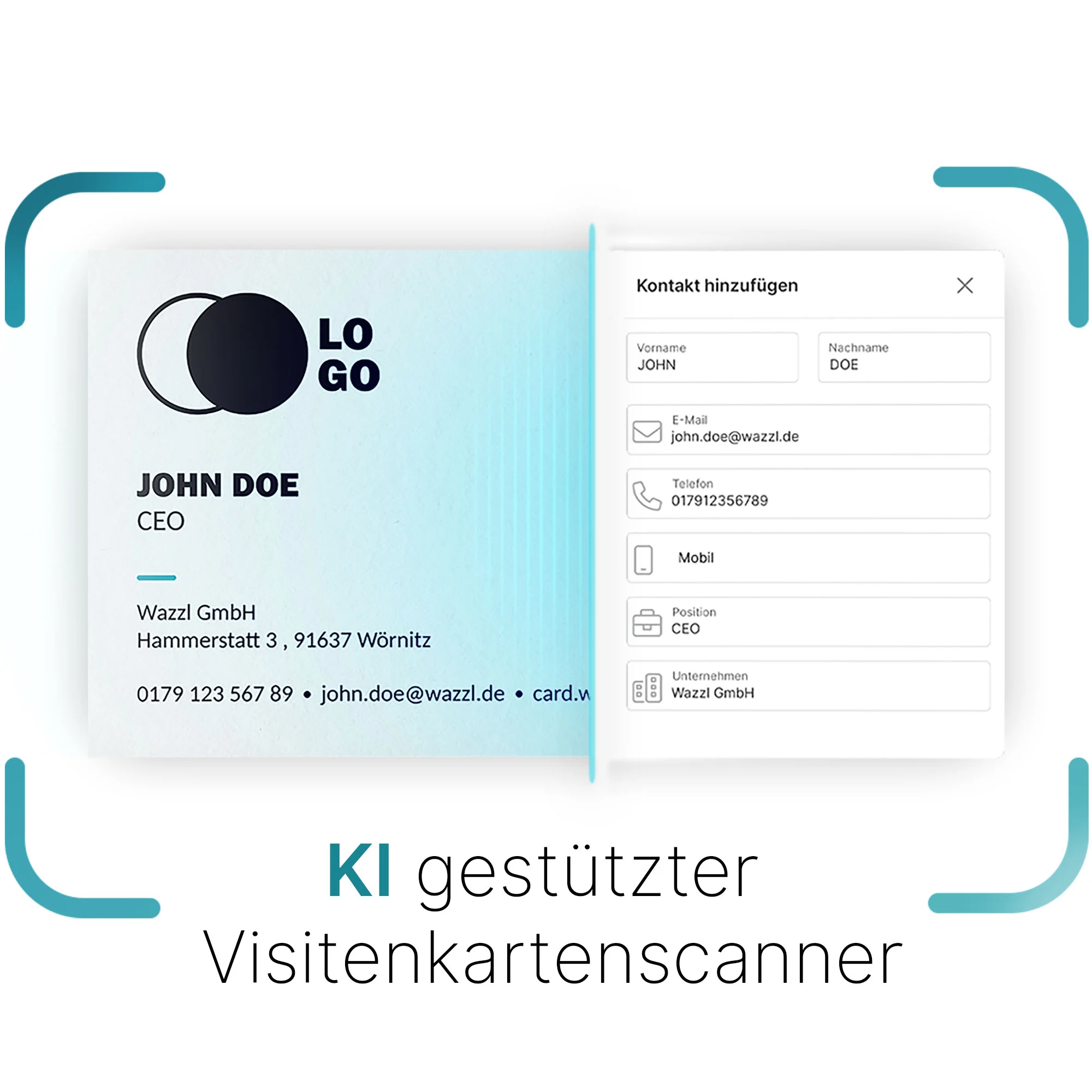 wazzl green QR/NFC -  Digitale Visitenkarte